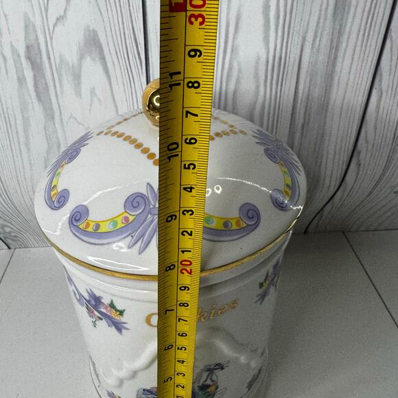 VERY RARE Lenox Carousel Horse Handpainted Porcelain Lidded Canister Cookie 1996 - Picture 7 of 8